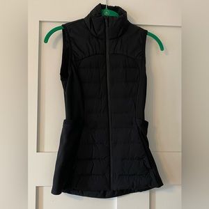 Lululemon Down for It All vest. Black. Guaranteed authentic. Barely worn.
